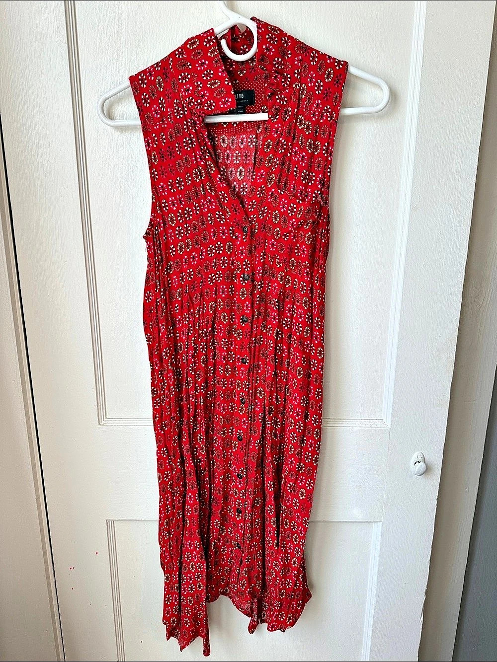 Maeve Printed Midi Dress Size 4